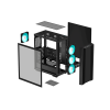 Boitier DeepCool CC560 V2 ATX | 4 ventilateurs LED | Noir