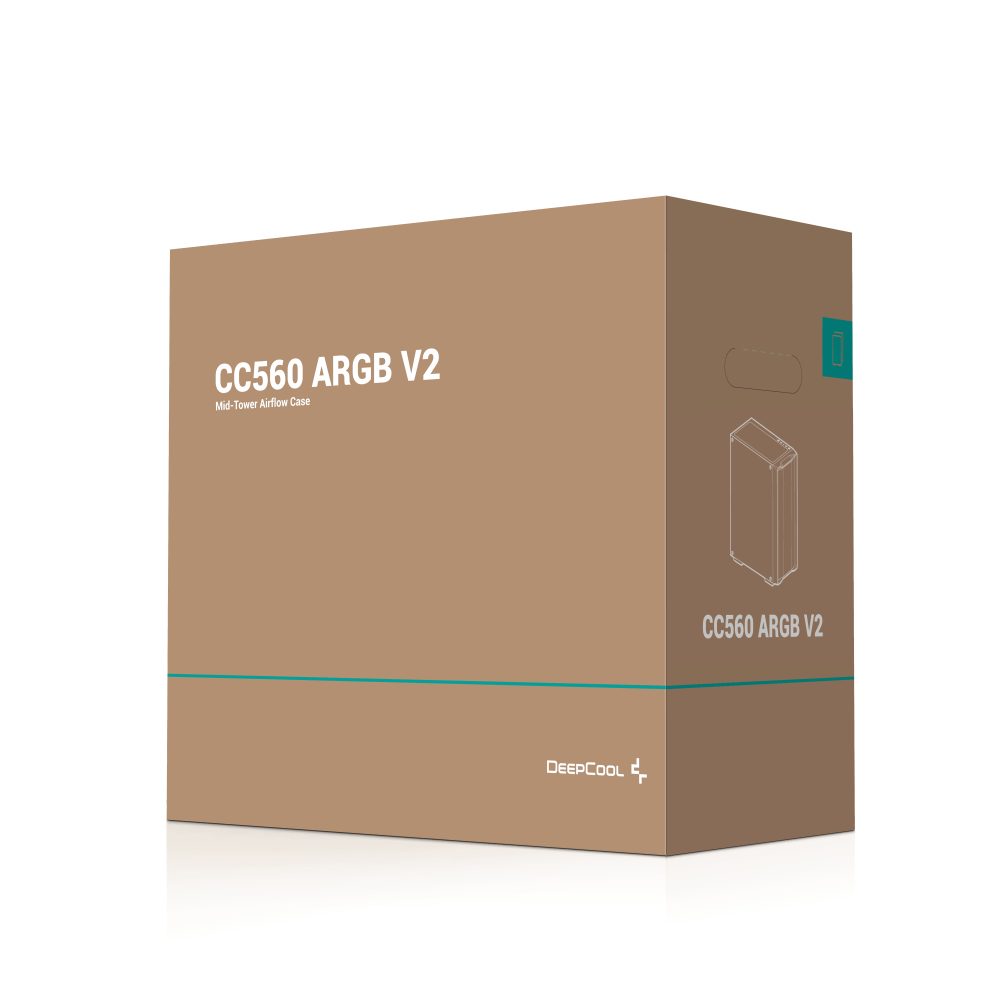 Boitier DeepCool CC560 V2 Mid-Tower ARGB | Noir