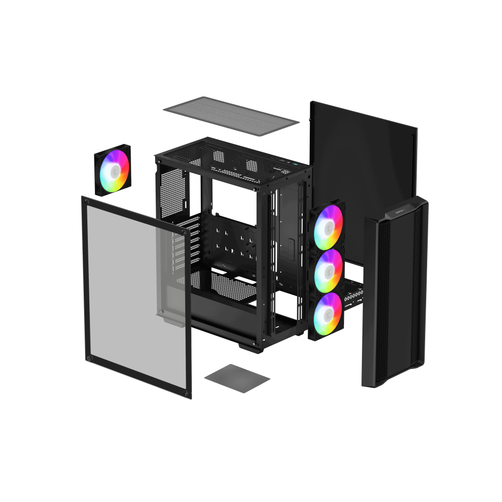Boitier DeepCool CC560 V2 Mid-Tower ARGB | Noir