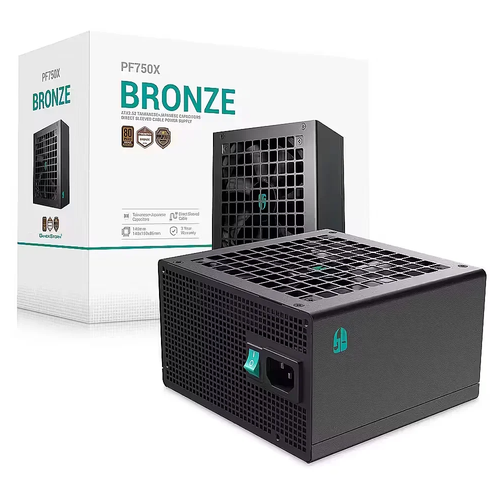 Alimentation DeepCool GamerStorm PF750X 80 + | Bronze | 750W | Noir