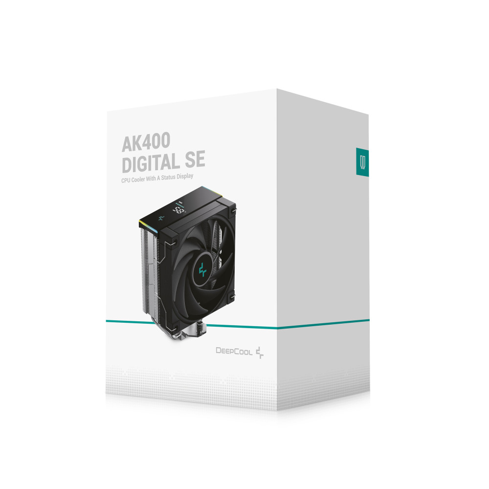 Refroidisseur d'air pour processeur DeepCool AK400 DIGITAL SE | Noir