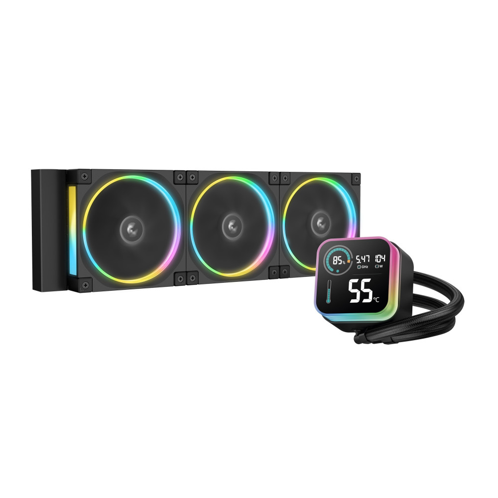 Refroidisseur d'air pour processeur DeepCool LQ360 Ultra 360mm | LCD / Noir