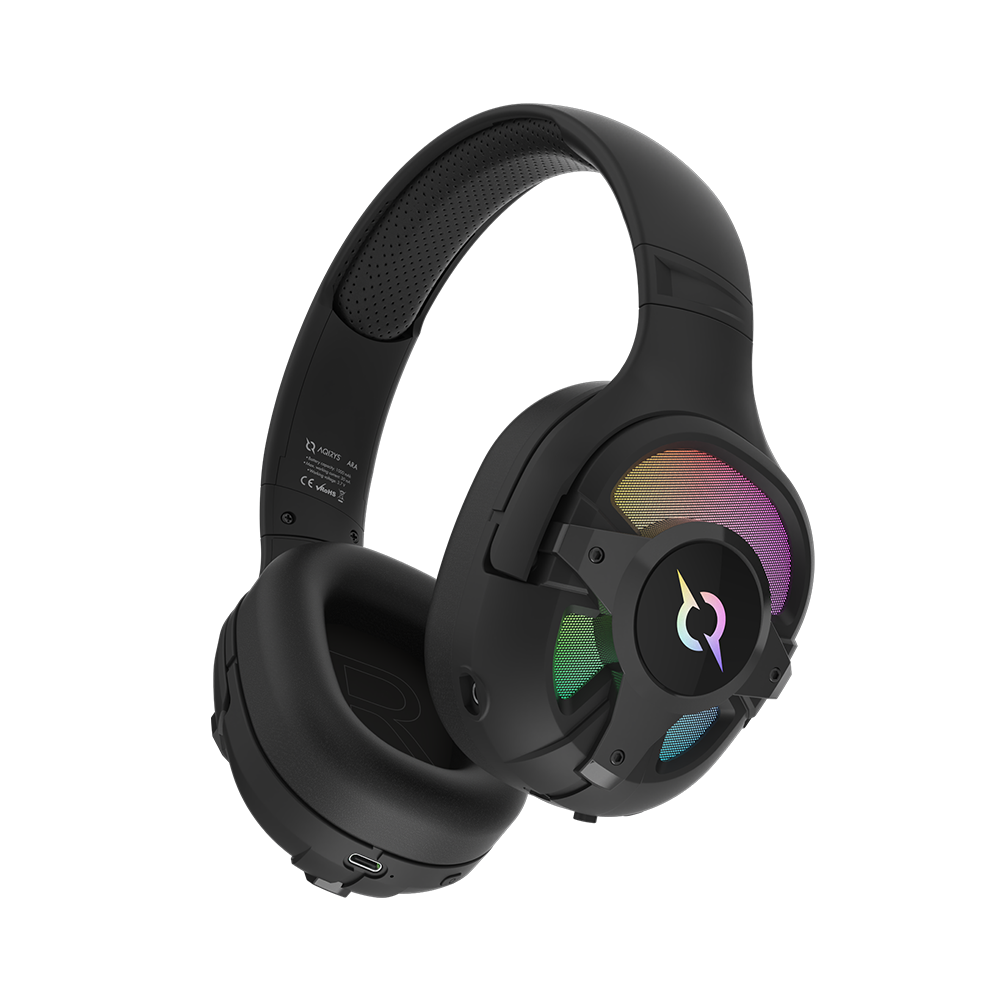 Micro Casque Sans Fil Gamer AQIRYS Ara RGB / Noir