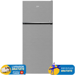 Réfrigérateur BEKO No Frost Double Portes 465 Litres / RDSG490M20SXB / Sliver