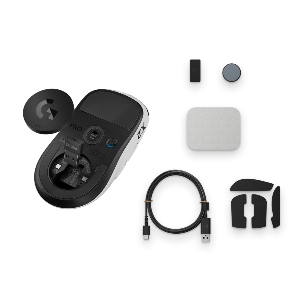 Souris gamer Logitech pro X2 Superstrike / Gris & Noir