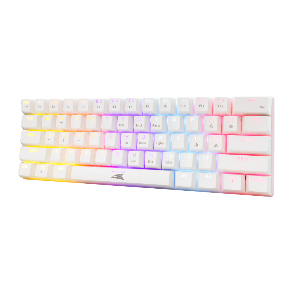 Clavier Gamer Mécanique Baracuda BGK-03211W DOLPHIN / White /Red Switch