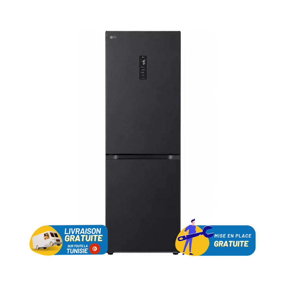 REFRIGERATEUR LG 341 Litres No Frost / GW-B459FS6W / Noir Mat avec Afficheur