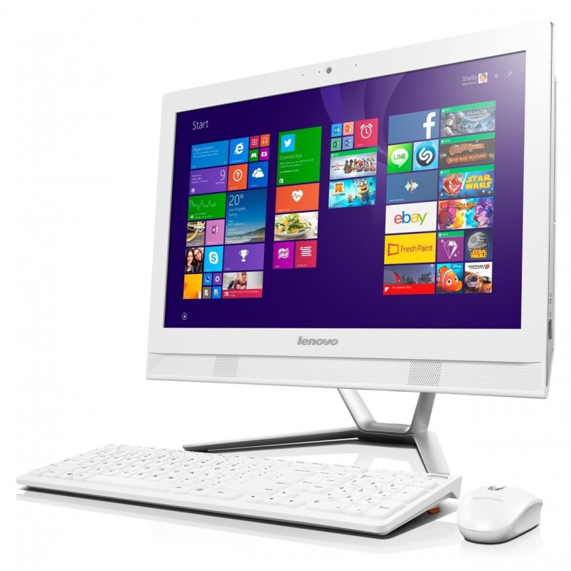 Pc de bureau Tout-en-un Lenovo C40-30 Tactile / i3 / 4Go / Blanc + Licence BitDefender 1 an