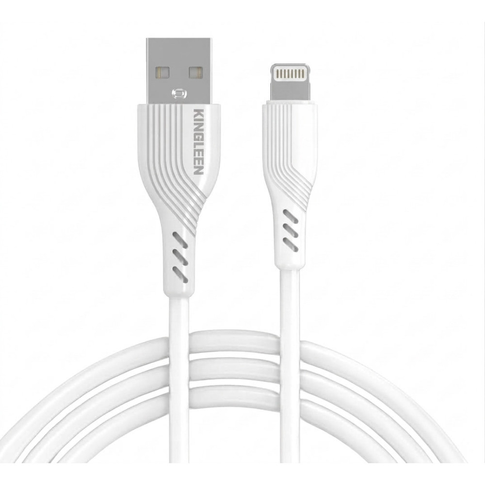 Câble USB Type-A vers Lightning Kingleen K39 / Blanc