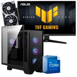 Setup Gamer Special Pc de Bureau Gaming / i7-13700F / RTX 5060 8G / 64 Go Avec Écran Gaming ASUS 27" Full HD IPS / 240 Hz