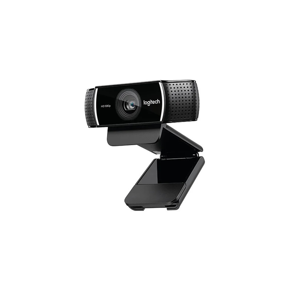 Webcam LOGITECH C922 Pro Stream Full HD 1080p avec deux microphones omnidirectionnels / USB / Avec TRIPOD / Noir