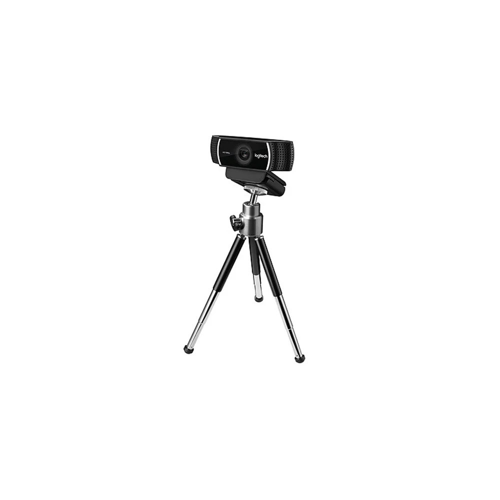 Webcam LOGITECH C922 Pro Stream Full HD 1080p avec deux microphones omnidirectionnels / USB / Avec TRIPOD / Noir