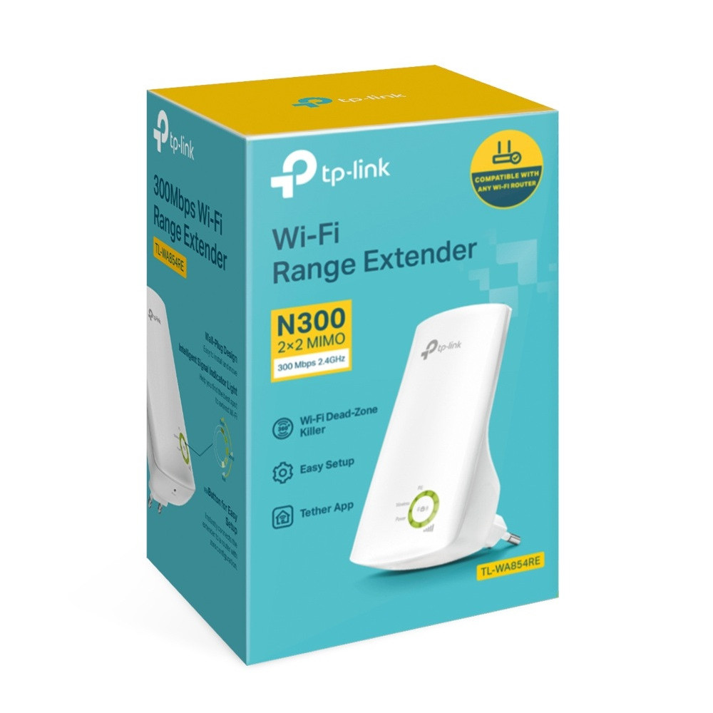 Répéteur Wi-Fi TP-LINK TL-WA854RE 4 N300 Mbps / Blanc