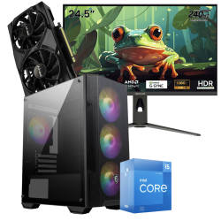 Setup Gamer Special Pc de Bureau Gaming / i5-12400F  / RTX 5060 8G / 16 Go Avec Écran Gaming Redragon 24.5" Full HD IPS / 240 Hz