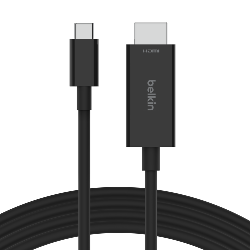 Câble Belkin USB-C vers HDMI 2.1 / 2M / 8K 60Hz / Noir