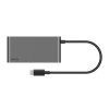 Hub BELKIN USB-C à 5 ports avec deux ports USB-C/ Gris