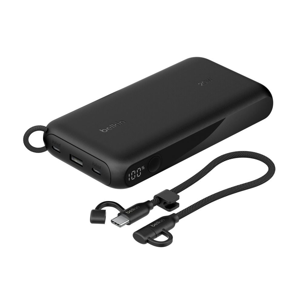 Power Bank BELKIN 20K- 20 watts avec écran intégré / Noir