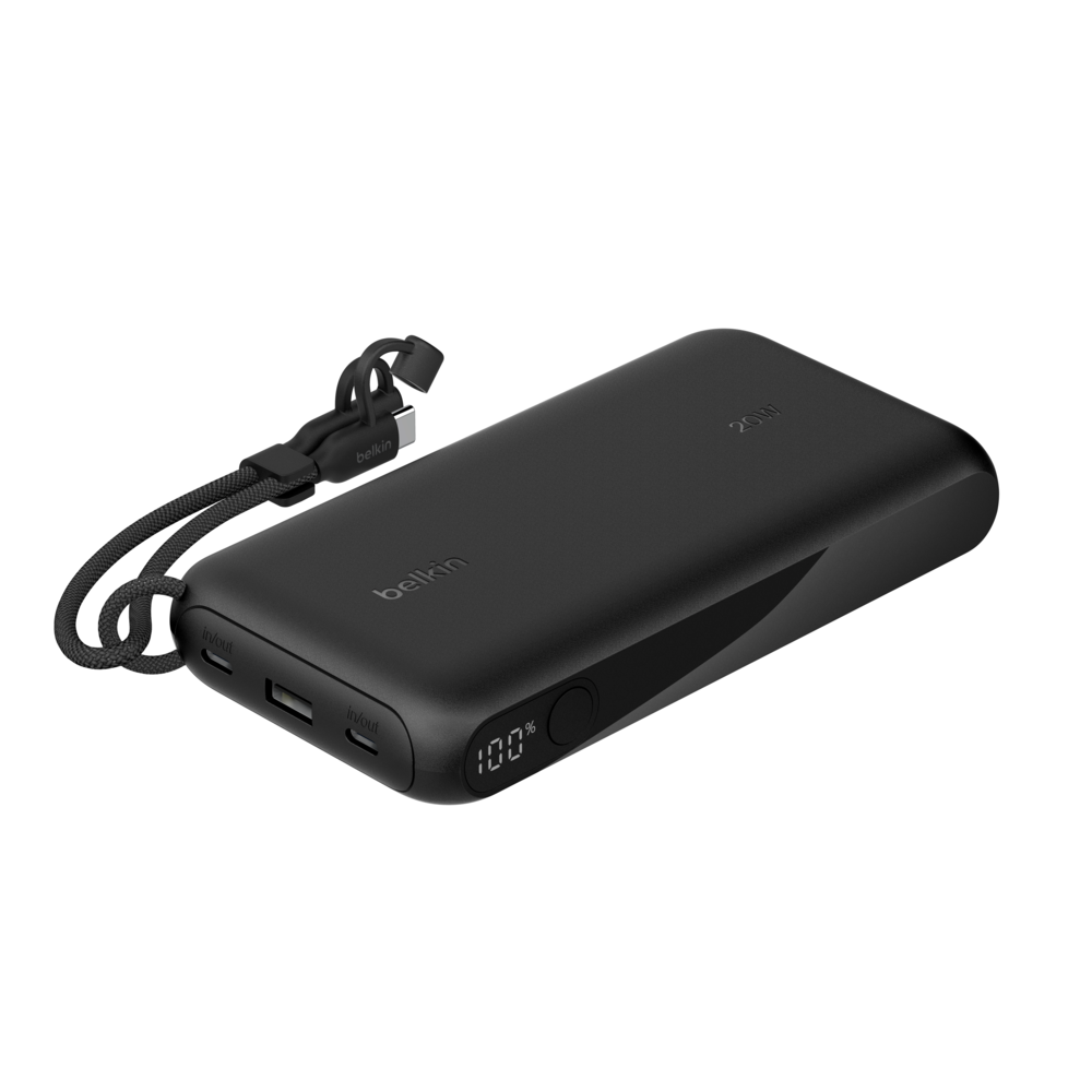 Power Bank BELKIN 20K- 20 watts avec écran intégré / Noir