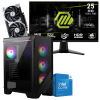 Setup Gamer Special Pc de Bureau Gaming / i5-14600KF / RTX 5060 8G / 32 Go Avec Écran Gaming MSI 24.5" Full HD IPS / 200 Hz
