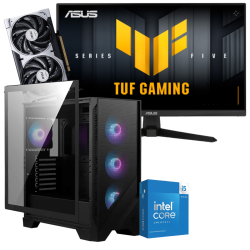 Setup Gamer Special Pc de Bureau Gaming / i5-14600KF / RTX 5060 8G / 32 Go Avec Écran Gaming ASUS 27" Full HD IPS / 240 Hz