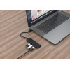 Hub USB Gembird  3.2 Gen 1 / 4 ports / Noir
