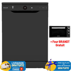 Lave Vaisselle BRANDT 14 couverts / Black avec afficheur