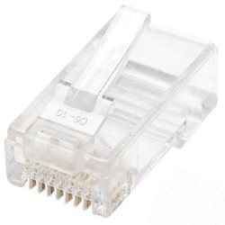 Lot de 100 connecteurs modulaires RJ-45 Cat6 UTP