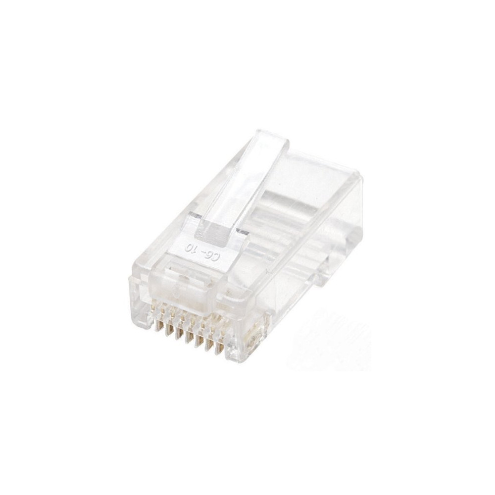 Lot de 100 connecteurs modulaires RJ-45 Cat6 UTP