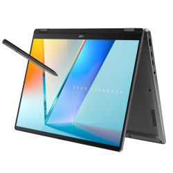 Pc Portable ASUS Vivobook 14 Flip OLED TP3407SA / Ultra 7 256V / 16 Go / Windows 11 / Gris