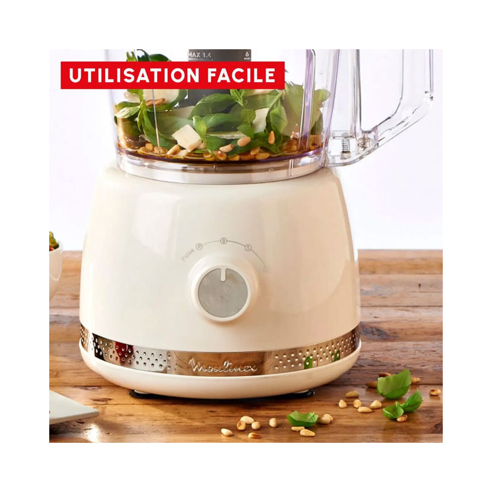 Robot Moulinex Multifonction 600W / FP345A11 / Blanc