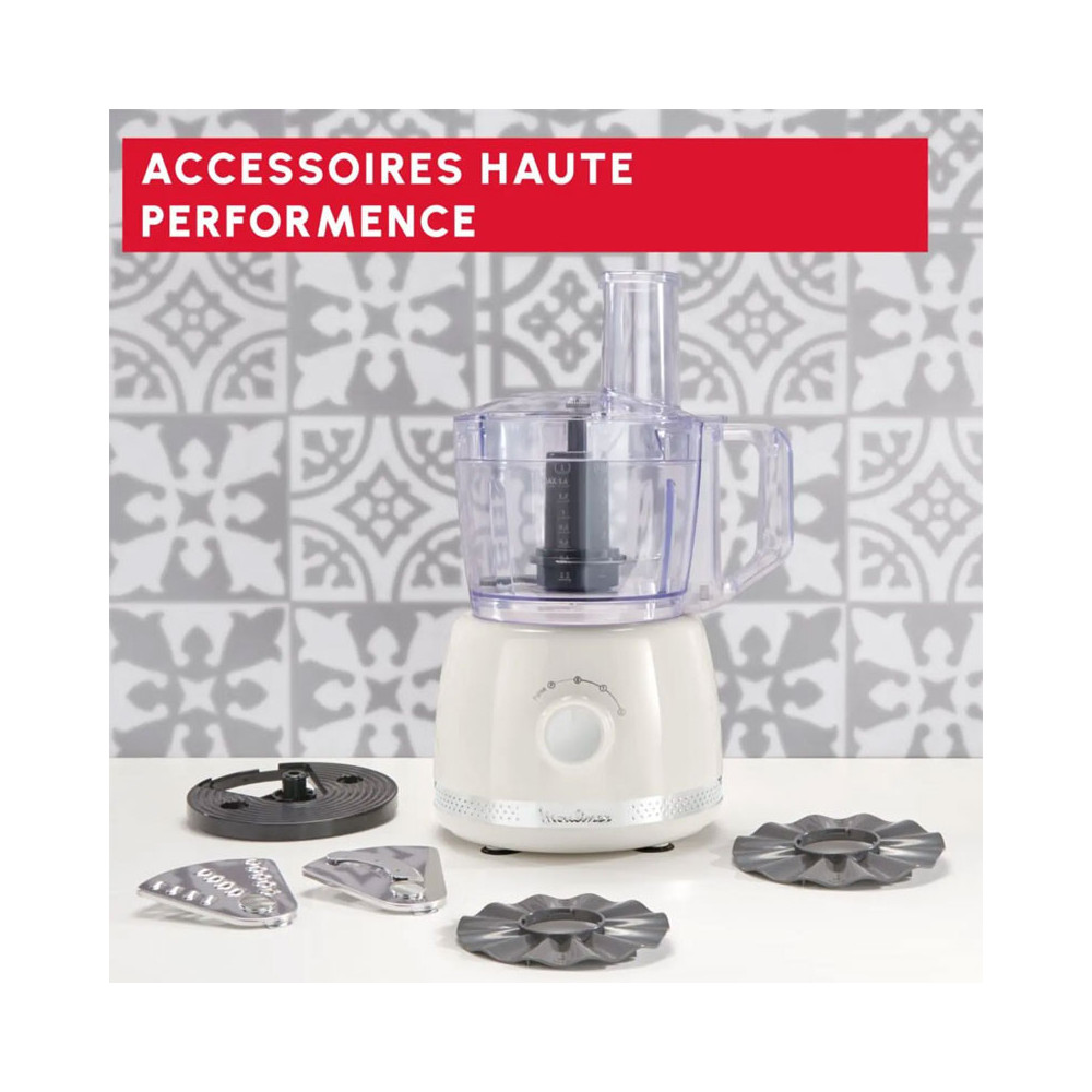 Robot Moulinex Multifonction 600W / FP345A11 / Blanc
