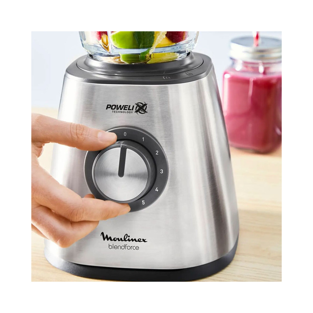 Blender MOULINEX BLENDFORCE EN VERRE 800W / LM439D10 / inox