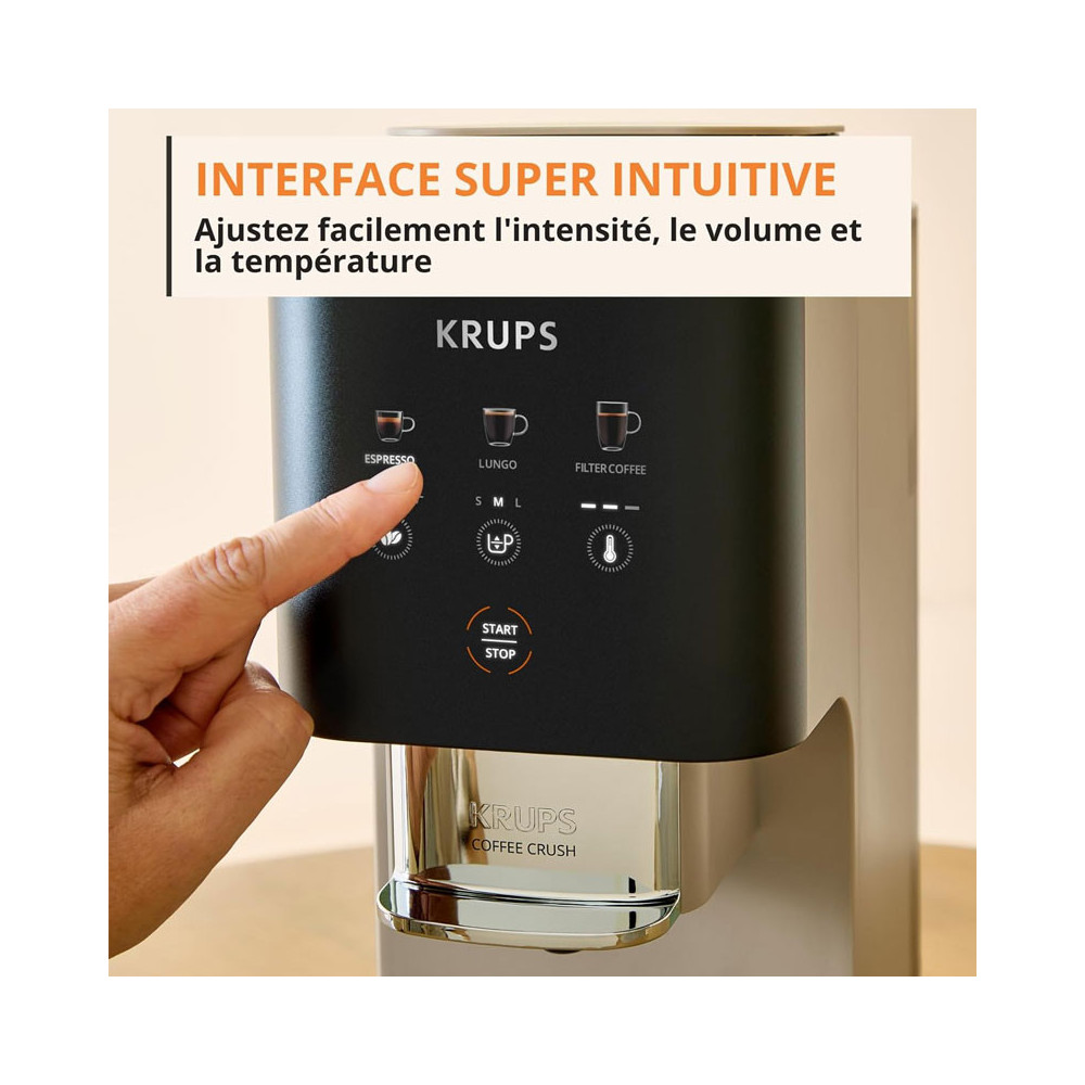 Machine à café  KRUPS 2 Litres 15 BAR / SA402AE0 / Silver
