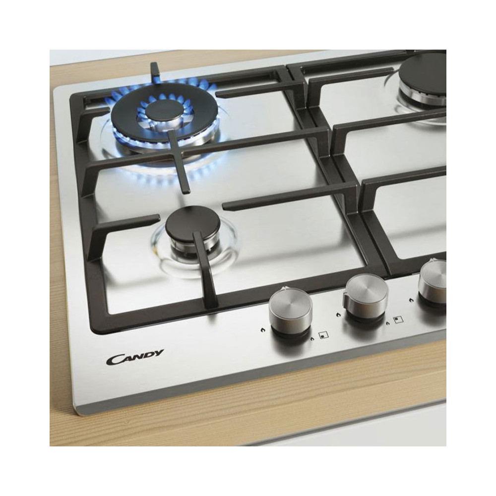 TABLE DE CUISSON CANDY 4 Feux / CHG6BR4WX / INOX