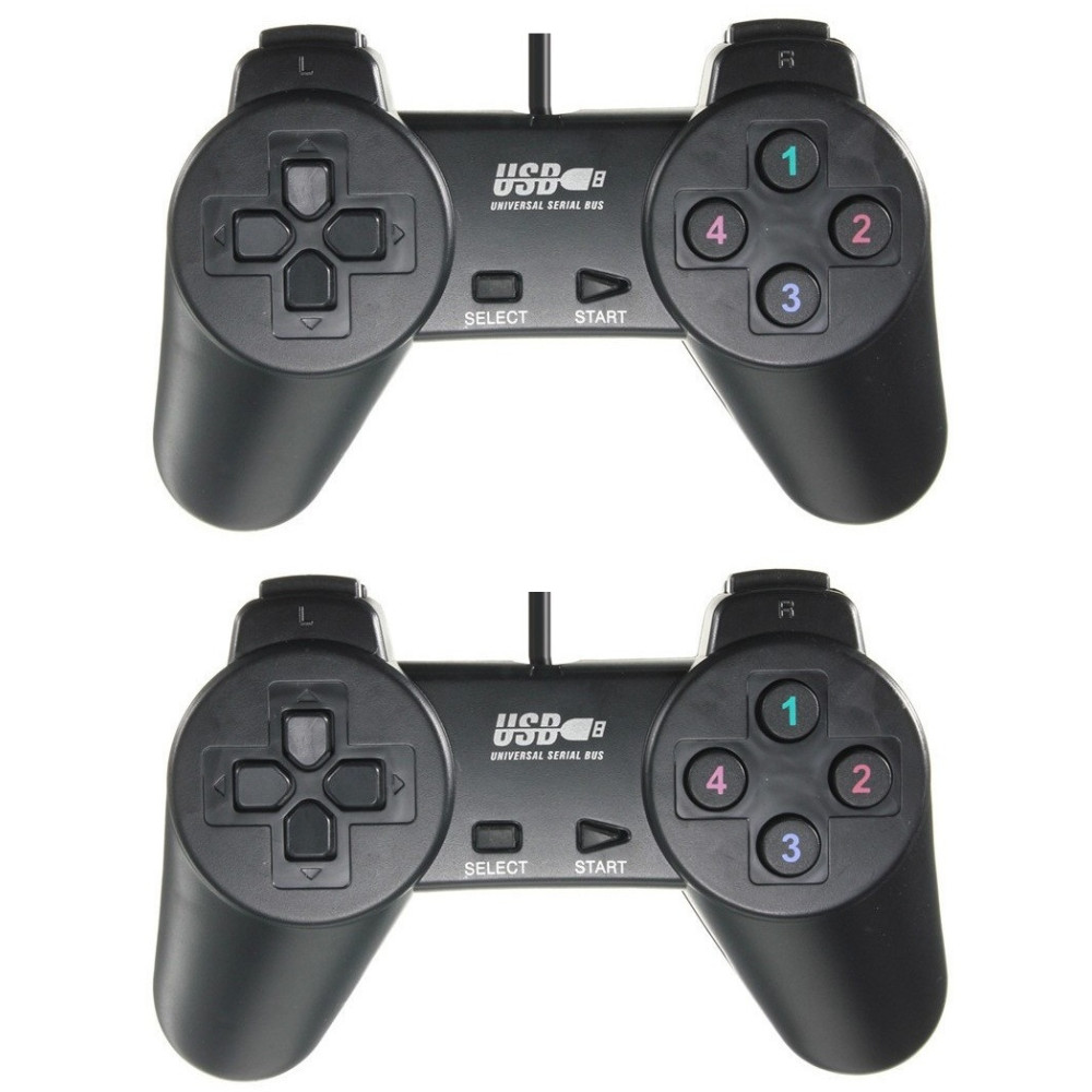 Double Manette de jeu simple USB 701
