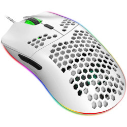 Souris Filaire Gamer HXSJ J900 RGB / Blanc