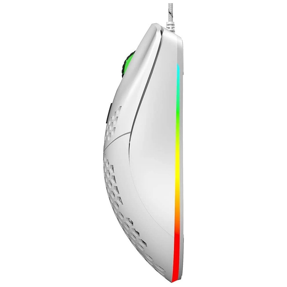 Souris Filaire Gamer HXSJ J900 RGB / Blanc