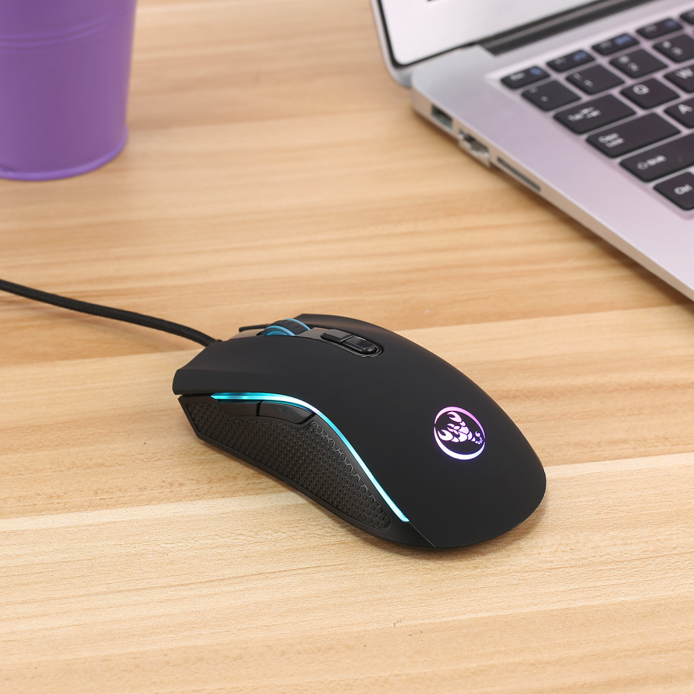 Souris Filaire Gamer HXSJ A869 RGB / Noir