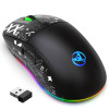 Souris Sans fil Gamer HXSJ T90 RGB / Noir
