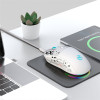 Souris Sans fil Gamer HXSJ T90 RGB / Blanc