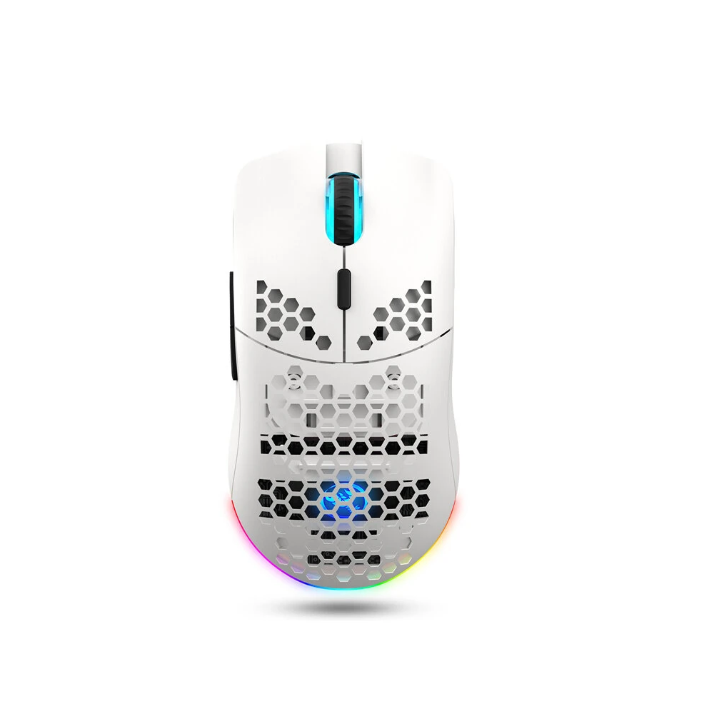 Souris Sans fil Gamer HXSJ T66 RGB / Blanc
