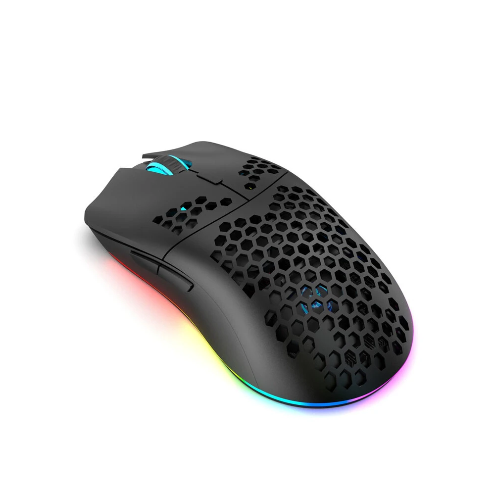 Souris Sans fil Gamer HXSJ T66 RGB / Noir