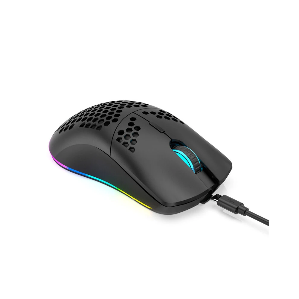 Souris Sans fil Gamer HXSJ T66 RGB / Noir