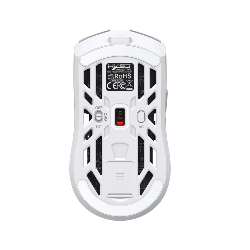 Souris Sans fil Gamer HXSJ T400 / Blanc