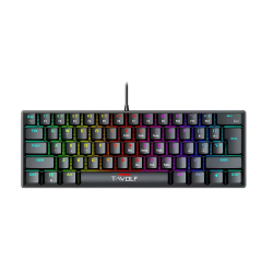 Clavier Mecanique Filaire T-Wolf T61 / Noir