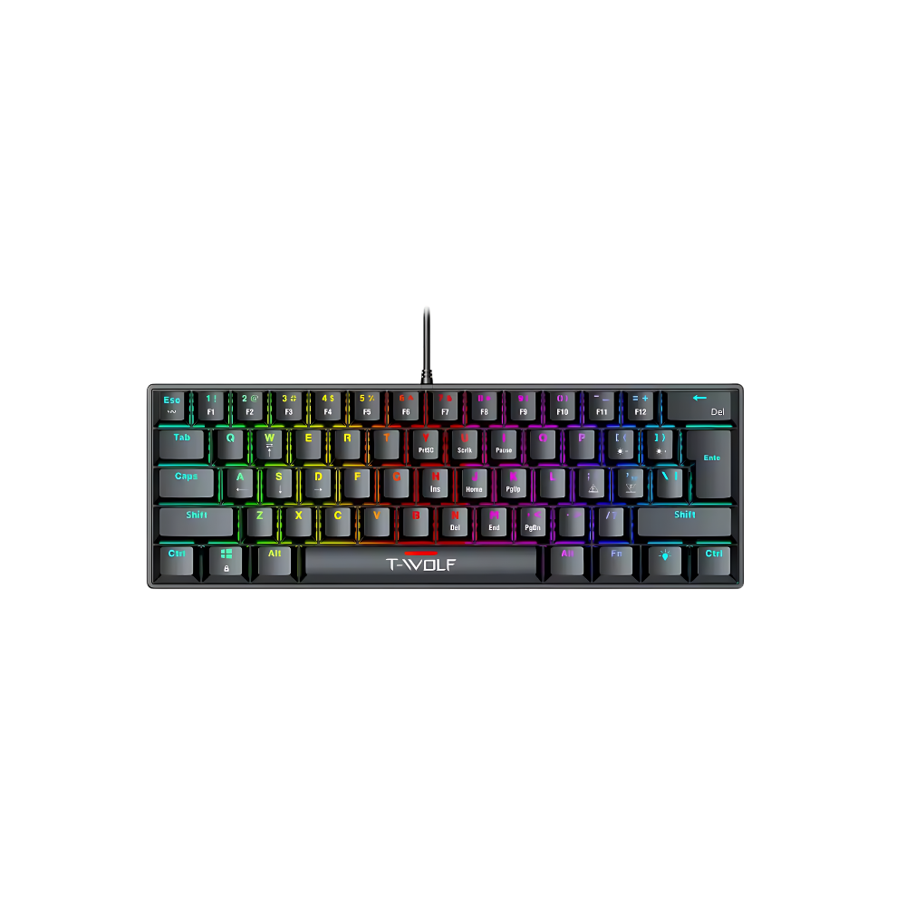 Clavier Mecanique Filaire T-Wolf T61 / Noir