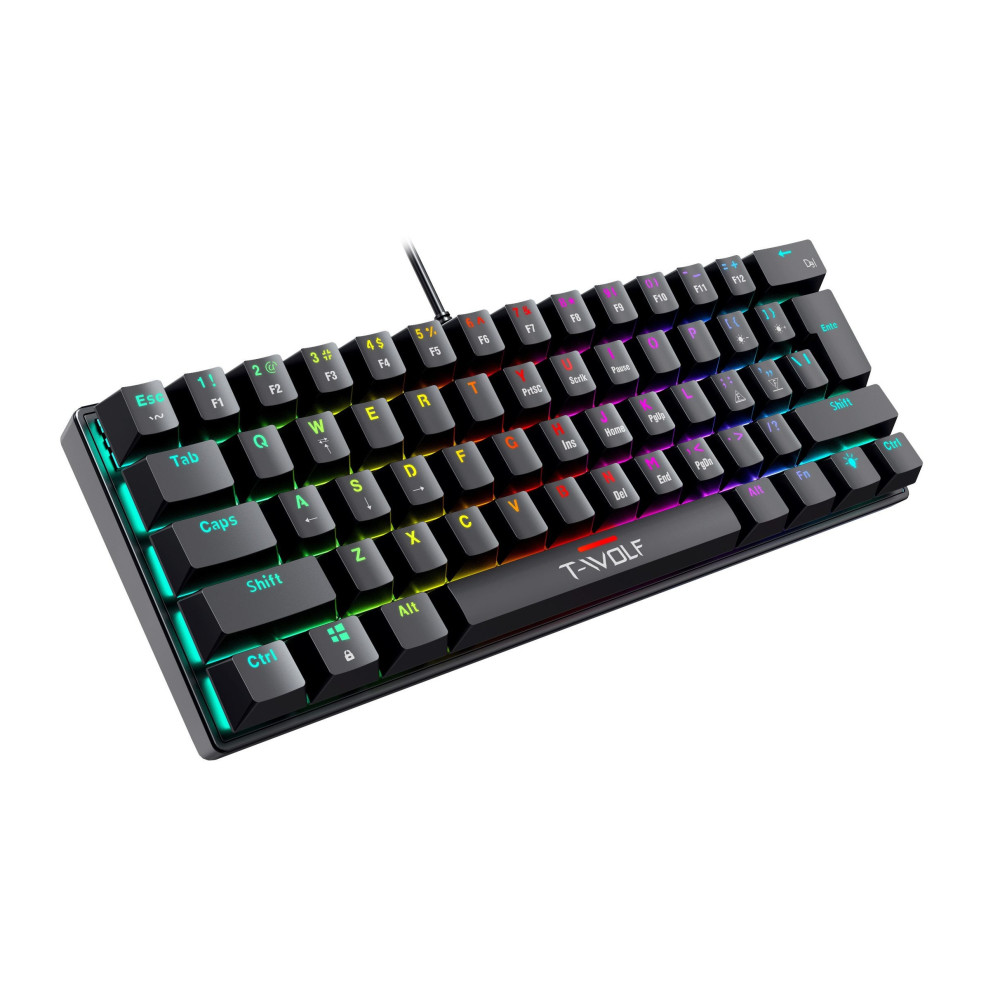 Clavier Mecanique Filaire T-Wolf T61 / Noir