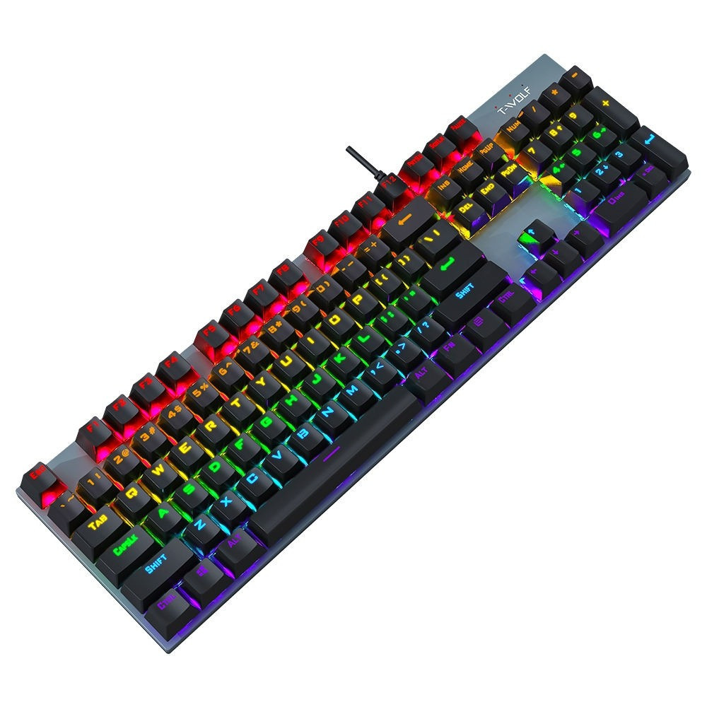 Clavier Mecanique Filaire T-Wolf T17 / Noir