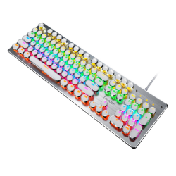 Clavier Mecanique Filaire T-Wolf T75 / Blanc