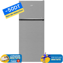 Réfrigérateur BEKO Less Frost Double Portes 465 Litres / RDSG490M20SXB / Sliver